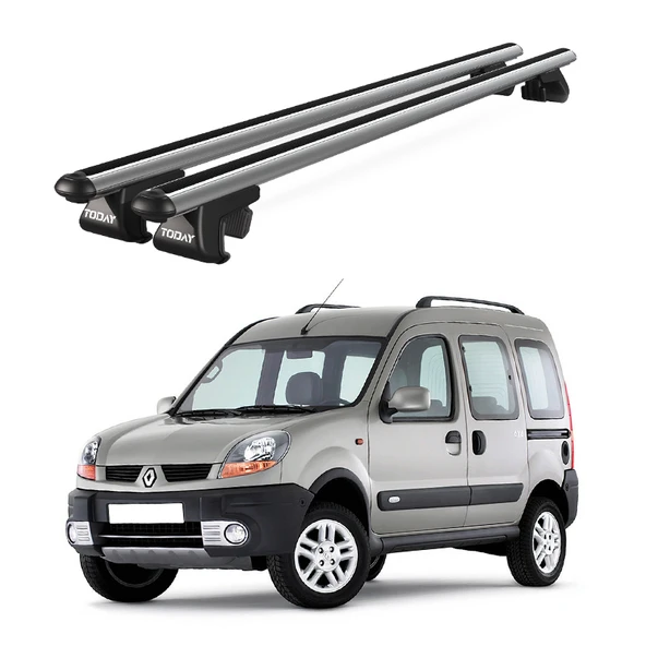Venüs Renault Kangoo (1997-2007) Uyumlu Gri Ara Atkı Port Bagaj Tavan Barı ürün görseli 1