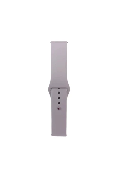HEPTEKİLETİŞİM Xiaomi Amazfit Pace Band Serisi 22mm Uyumlu Klasik Kordon Silikon Strap Kayış-HPTKud Gray ürün görseli 1