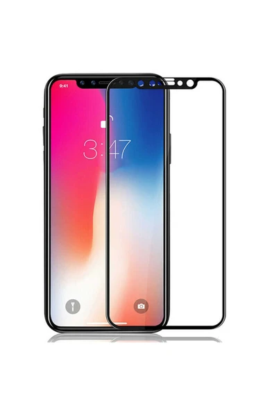 HEPTEKİLETİŞİM Apple Iphone 12 Pro Max Ekran Koruyucu Tam Kaplayan Tamperli Cam Kavisli Kaplama (davin 5d) Siyah ürün görseli 1