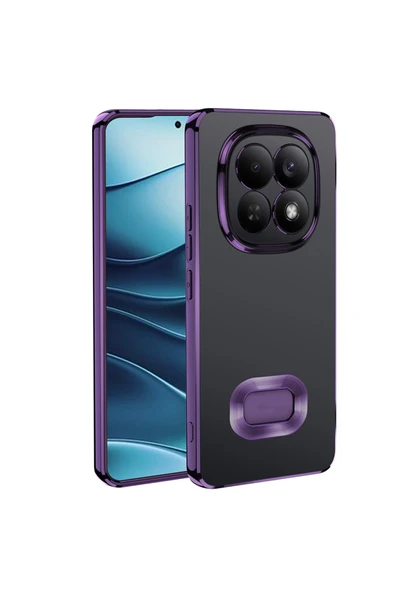 HEPTEKİLETİŞİM Redmi Note 15 5G Kılıf Kamera Lens Korumalı Logo Gösteren Parlak Kenarlı Kapak (omega) ürün görseli 1
