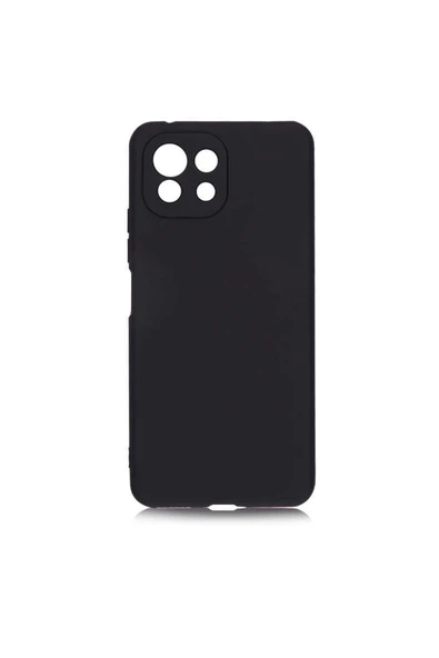 HEPTEKİLETİŞİM Xiaomi Mi 11 Lite Kapak Yumuşak Dokulu Soft Esnek Ince Mat Renkli Silikon Kılıf-premier-Siyah ürün görseli 1