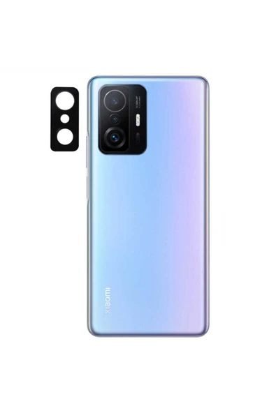 HEPTEKİLETİŞİM Xiaomi Mi 11t 5g Kamera Lens Koruyucu Siyah Çerçeveli Korunaklı -3d K.c! Siyah ürün görseli 1