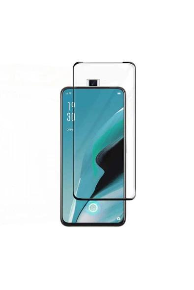 HEPTEKİLETİŞİM Oppo Reno 2z Ekran Koruyucu Tam Kaplayan Tamperli Cam Kavisli Kaplama (davin 5d) Siyah ürün görseli 1