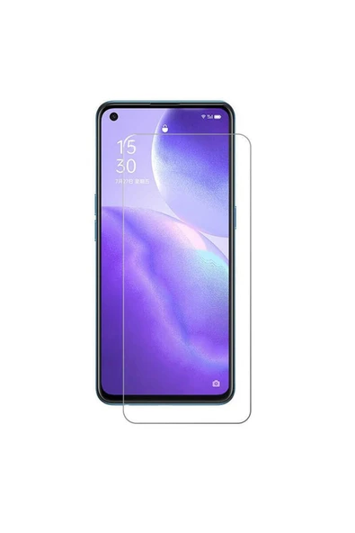 HEPTEKİLETİŞİM Oppo Reno 5 Lite Ekran Koruyucu Kısa Temperli 9h Sert Kırılmaz Cam Koruma (maxi) ürün görseli 1
