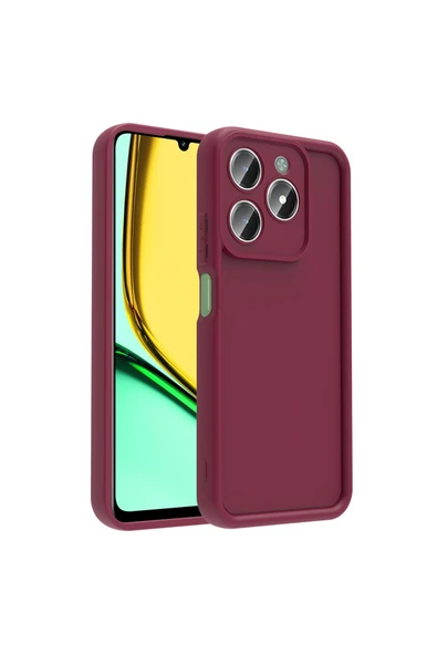 HEPTEKİLETİŞİM Realme C61 Kılıf Mat Yüzeyli Kamera Korumalı Silikon Kapak (Ananas) ürün görseli 1