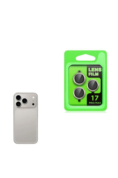 HEPTEKİLETİŞİM Apple iPhone 17 Pro Max Kamera Lens Koruyucu Renkli Tasarım Kolay Takma Aparatlı (CL-07) ürün görseli 1