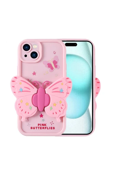 HEPTEKİLETİŞİM Apple  iPhone 15 Plus Kılıf Kamera Korumalı Figür Tasarımlı Kapak (Kapya) ürün görseli 1