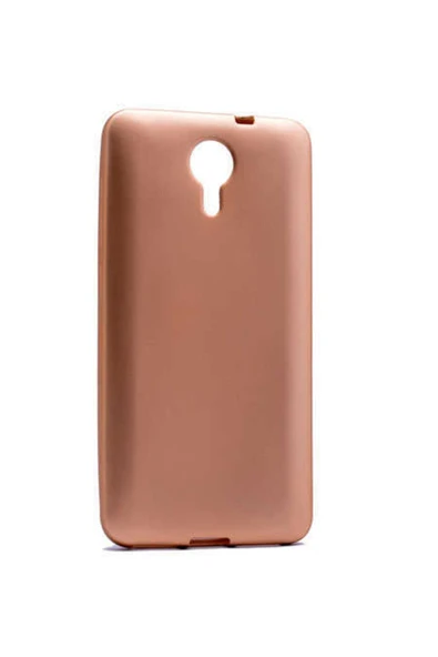 HEPTEKİLETİŞİM General Mobile 4g Android One Kapak Yumuşak Dokulu Soft Esnek Mat Renkli Silikon Kılıf-premier-Gold ürün görseli 1