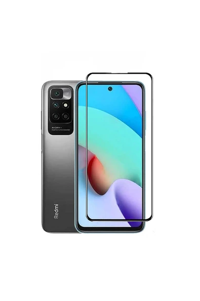 HEPTEKİLETİŞİM Xiaomi Redmi 10 Ekran Koruyucu Tam Kaplayan Tamperli Cam Kavisli Kaplama (davin 5d) Siyah ürün görseli 1