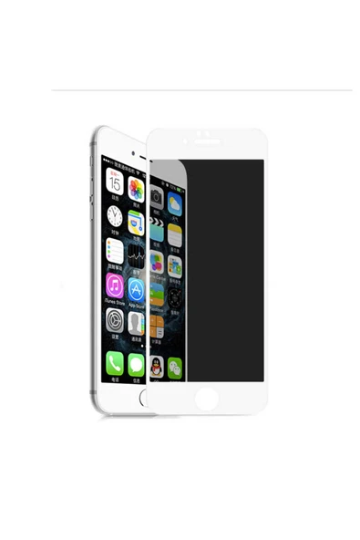 HEPTEKİLETİŞİM iPhone SE 2022 Hayalet Ekran Koruyucu Esnek Yapılı Koruyucu Privacy /D-P-SERAMİK- Beyaz ürün görseli 1