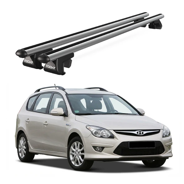 Venüs Hyundai İ30 Station Wagon Venus (2007-2012) Uyumlu Gri Ara Atkı Port Bagaj Tavan Barı ürün görseli 1