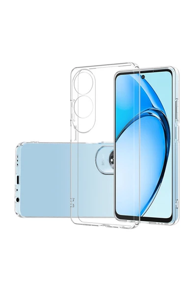 HEPTEKİLETİŞİM Oppo A60 Uyumlu HPTK Süper Silikon Kapak-Şeffaf ürün görseli 1