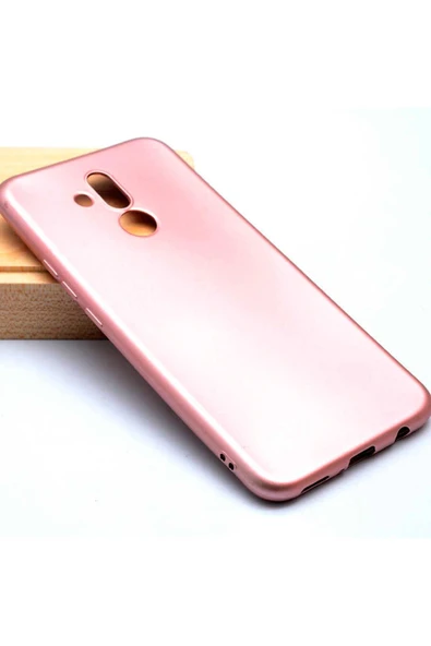 HEPTEKİLETİŞİM Huawei Mate 20 Lite Kapak Yumuşak Dokulu Soft Esnek Ince Mat Renkli Silikon Kılıf-premier-Rose Gold ürün görseli 1