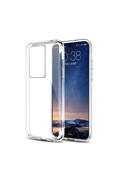 HEPTEKİLETİŞİM Huawei P40 Pro Şeffaf Kapak Yumuşak Ince Tasarımlı Kılıf-süper-Renksiz ürün görseli 1
