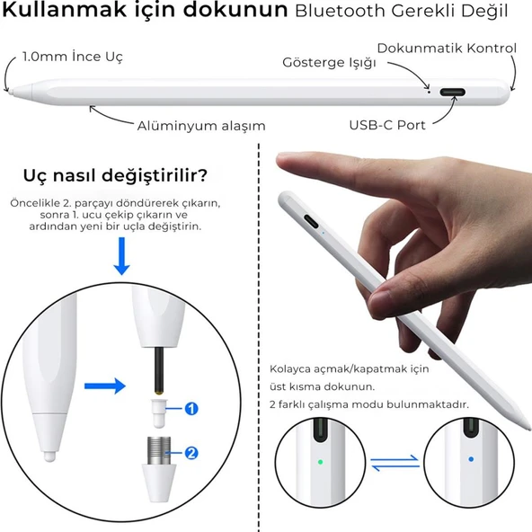 Bix SP02W Dokunmatik Kalem - TEŞHİR - Resim 4