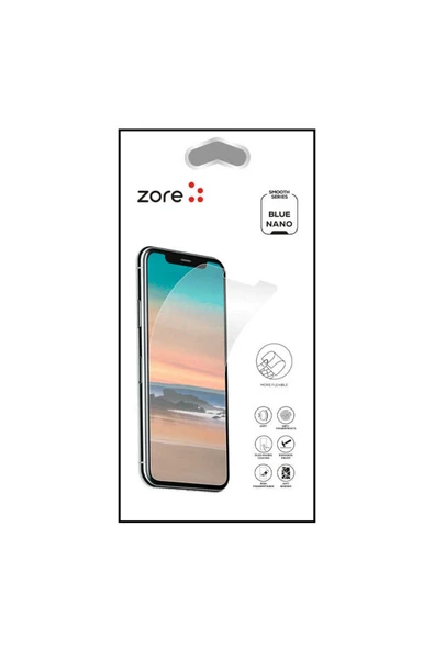 HEPTEKİLETİŞİM Samsung Galaxy A8 Ekran Koruyucu Esnek Nano Kırılmaz Cam -blue! ürün görseli 1