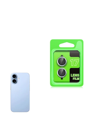 HEPTEKİLETİŞİM iPhone 17 CL-07 Kamera Lens Koruyucu - Açık Mavi ürün görseli 1