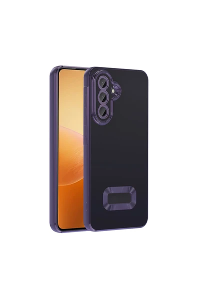 HEPTEKİLETİŞİM Samsung Galaxy A56 Kılıf Kamera Lens Korumalı Logo Gösteren Şeffaf Parlak Kenarlı Kapak (omega) ürün görseli 1