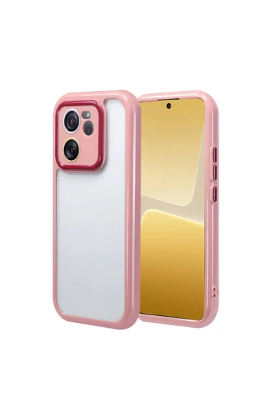 HEPTEKİLETİŞİM Xiaomi Mi 13T Pro Kılıf Kamera Korumalı Renkli Kenar ve Çerçeve Tasarımlı Kapak (Vitamin) ürün görseli 1