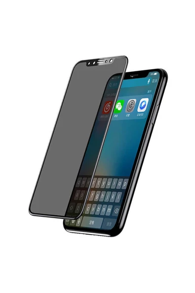 HEPTEKİLETİŞİM Apple iPhone 12 Pro Max Hayalet Ekran Koruyucu Esnek Yapılı Koruyucu Privacy /D-P-SERAMİK- Siyah ürün görseli 1