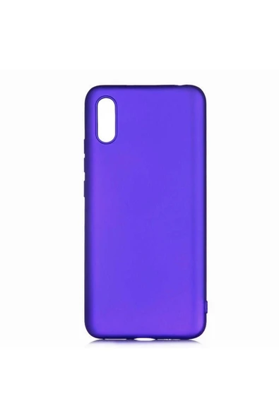 HEPTEKİLETİŞİM Xiaomi Redmi 9a Kapak Yumuşak Dokulu Soft Esnek Ince Mat Renkli Silikon Kılıf-premier-Saks Mavi ürün görseli 1