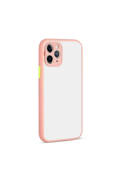 HEPTEKİLETİŞİM Iphone 12 Pro Max Kılıf Mat Kamera Korumalı Renkli Tuşlu Sert Silikon Kapak (HUX) ürün görseli 1