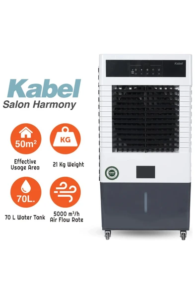 Beyazı Kabel Kabel Salon Portatif Sulu Klima Hava Soğutucu ürün görseli 1