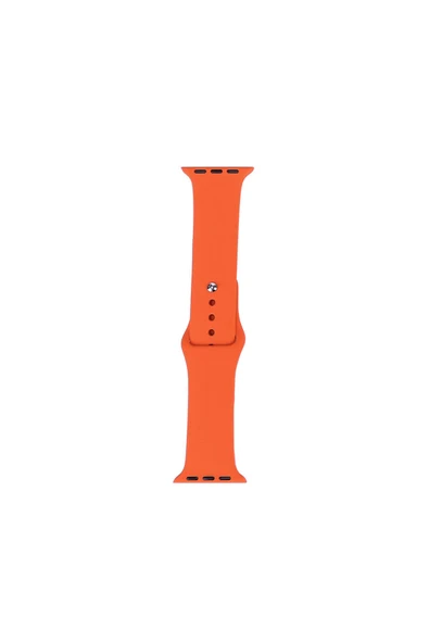 HEPTEKİLETİŞİM Watch 40mm Band Serisi Klasik Kordon Silikon  uyumlu Strap Kayış-Fesh Orange ürün görseli 1