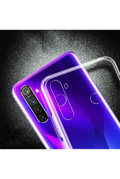 HEPTEKİLETİŞİM Realme 5 Pro Şeffaf Kılıf Yumuşak Ince Tasarımlı Kapak (süper) ürün görseli 1