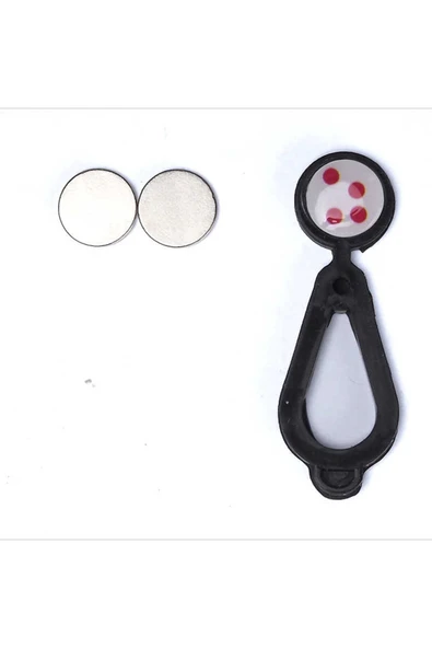 HEPTEKİLETİŞİM Magnetik Kulaklık Kablo Düzenleyici - Siyah ürün görseli 1