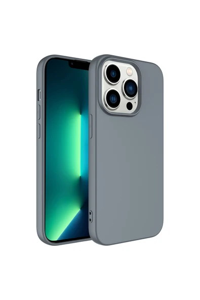 HEPTEKİLETİŞİM Apple iPhone 14 Pro Max Kılıf Lansman Içi Kadife Soft Yumuşak Dokulu Liquid Silikon Kapak (LSR) ürün görseli 1