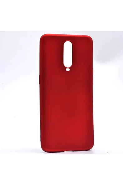 HEPTEKİLETİŞİM Oppo Rx17 Pro Kapak Yumuşak Dokulu Soft Esnek Ince Mat Renkli Silikon Kılıf-premier-Kırmızı ürün görseli 1