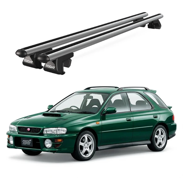 Venüs Subaru İmpreza (1993-2000) Uyumlu Gri Ara Atkı Port Bagaj Tavan Barı ürün görseli 1