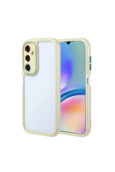 HEPTEKİLETİŞİM Galaxy A05S Kılıf Kamera Korumalı Renkli Kenar ve Çerçeve Tasarımlı HPTK Vitamin Kapak-Yeşil ürün görseli 1