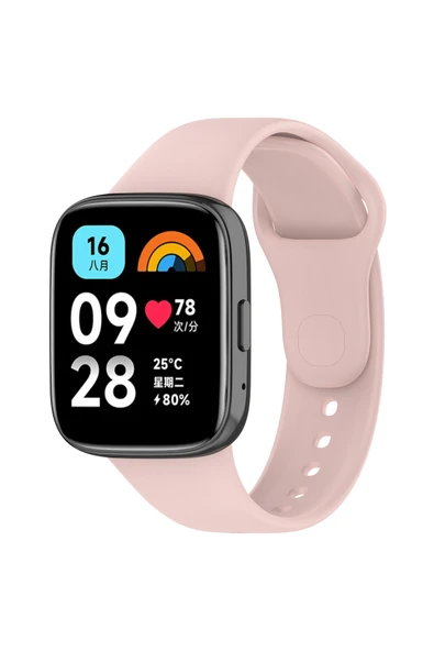 HEPTEKİLETİŞİM Xiaomi Redmi Watch 3 Active Silikon Kordon Delikli Metal Toka Tasarımlı (Klasik) ürün görseli 1