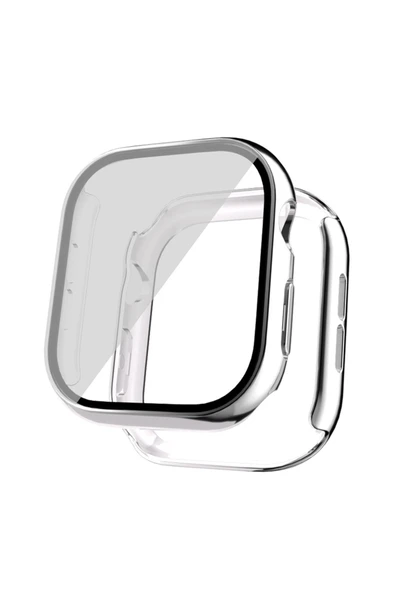 HEPTEKİLETİŞİM Apple Watch 10 42mm Sert PC Kasa Electroplatink Çerçeveli Ekran Koruyucu (Gard 36) ürün görseli 1