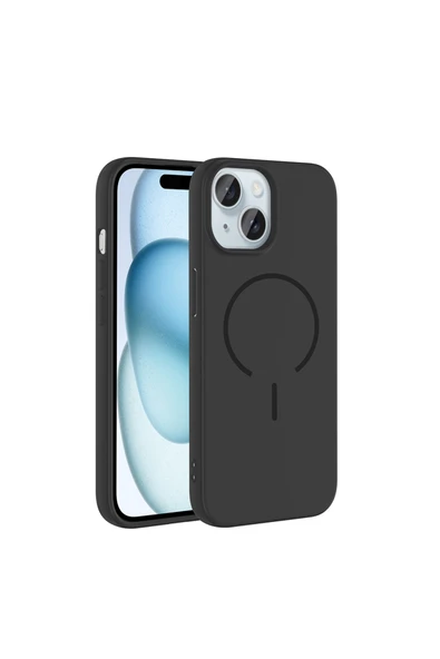 HEPTEKİLETİŞİM iPhone 15 Kılıf M-safe Şarj Özellikli Meta Kapak (META) ürün görseli 1