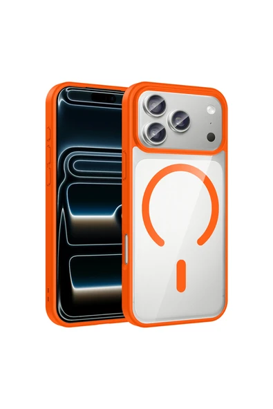 HEPTEKİLETİŞİM Apple iPhone 17 Pro Max Kılıf M-safe Wireless Şarj Özellikli Silikon Kapak (EGE) ürün görseli 1