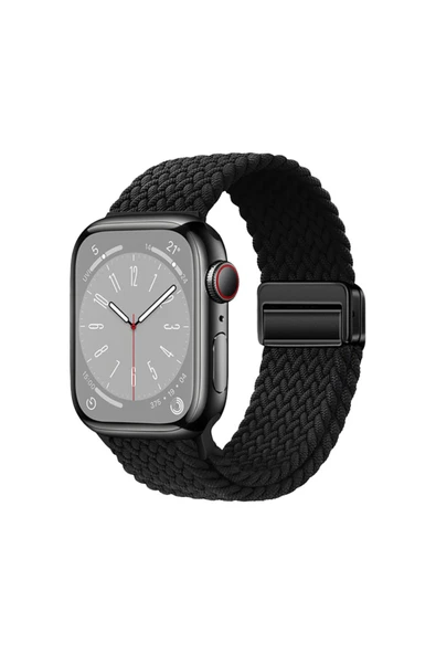 HEPTEKİLETİŞİM Apple Watch 2/3/4/5/6/7/8/se/nike/ultra 45mm Örgü Tasarımlı Hasır Kordon (krd-134) ürün görseli 1