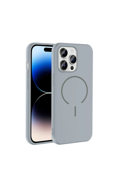 HEPTEKİLETİŞİM iPhone 14 Pro Max Kılıf M-safe Şarj Özellikli Meta Kapak (META) ürün görseli 1