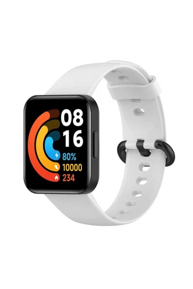 HEPTEKİLETİŞİM Xiaomi Redmi Watch 2 Lite Uyumlu Klasik HPTK Kordon-Beyaz ürün görseli 1