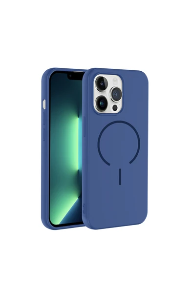 HEPTEKİLETİŞİM iPhone 13 Pro Kılıf M-safe Şarj Özellikli Kapak (meta) ürün görseli 1
