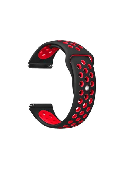 HEPTEKİLETİŞİM Huawei Watch GT 3 42mm KRD-02 Uyumlu HPTK Kordon-Siyah-Kırmızı ürün görseli 1