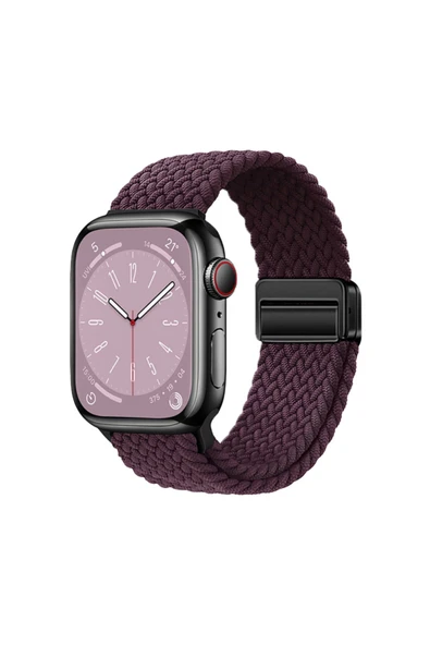 HEPTEKİLETİŞİM Apple Watch 2/3/4/5/6/7/8/se/nike 41mm Örgü Tasarımlı Hasır Kordon (krd-134) ürün görseli 1
