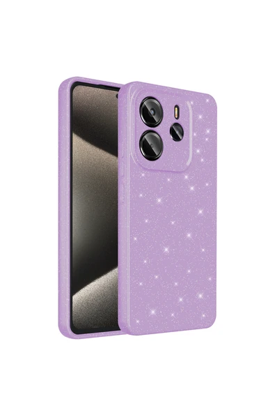 HEPTEKİLETİŞİM Redmi Note 14 5G Kılıf Kamera Korumalı Simli Renkli Parlak Silikon Kapak (Koton) ürün görseli 1