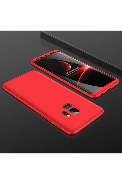 HEPTEKİLETİŞİM Samsung Galaxy S9 Plus Kılıf 360 Tam Koruma Ön Ve Arka Sert Mika Kapak Orjinal Ays Gkk Kapak ürün görseli 1