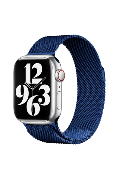HEPTEKİLETİŞİM Apple Watch 2/3/4/5/6/7/8/9/se/nike 38mm 40mm 41mm Metal Kordon Tasarım (band-01) ürün görseli 1