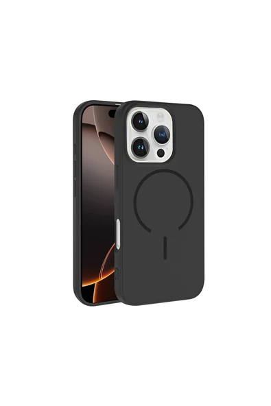 HEPTEKİLETİŞİM iPhone 16 Pro Kılıf M-safe Şarj Özellikli Meta Kapak (META) ürün görseli 1