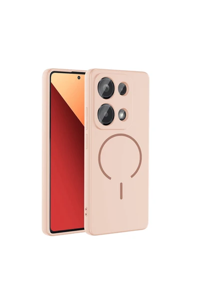 HEPTEKİLETİŞİM Xiaomi Redmi Note 13 Pro 4G Kılıf M-safe Şarj Özellikli Meta Kapak (META) ürün görseli 1