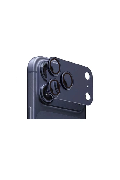 HEPTEKİLETİŞİM iPhone 17 Pro Max Zore CL-20 Kamera Lens Koruyucu - Lacivert ürün görseli 1
